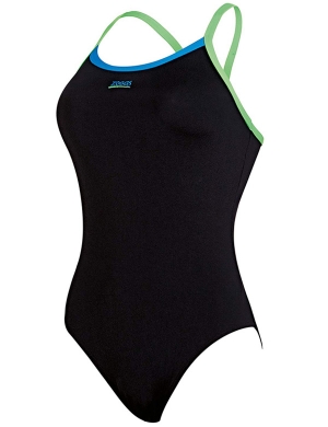 Zoggs Cannon Strikeback Swimsuit - Navy/Lime